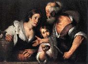 Bernardo Strozzi Prophet Elijah and the Widow of Sarepta Sweden oil painting artist